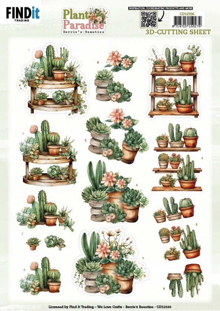 Berrie's Beauties CD12336 Plant Paradise Greenhouse Shelves, ., Nieuw, Ophalen of Verzenden, ,