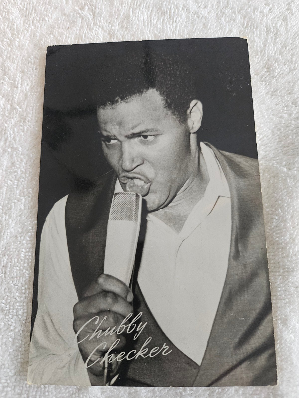 Ongebruikte ansichtkaart Chubby Checker, Ophalen of Verzenden, Nieuw, Foto of Kaart