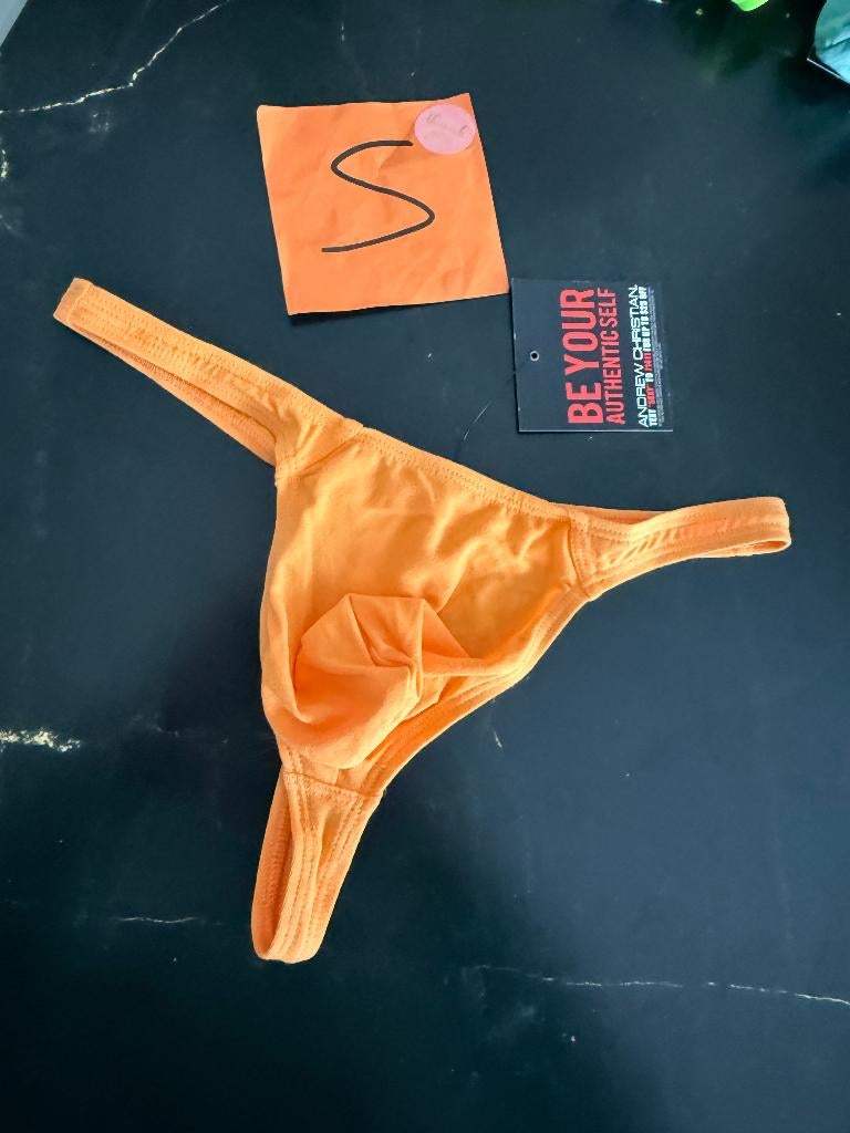 Andrew christian herenstring, string, maat S, Oranje,, Kleding | Heren, Ondergoed, Ophalen of Verzenden, Oranje, Slip