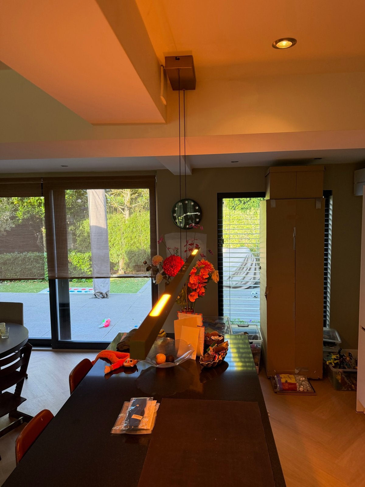 Freelight Traiano Brons 160cm hanglamp dimbaar, Ophalen, Gebruikt, Metaal