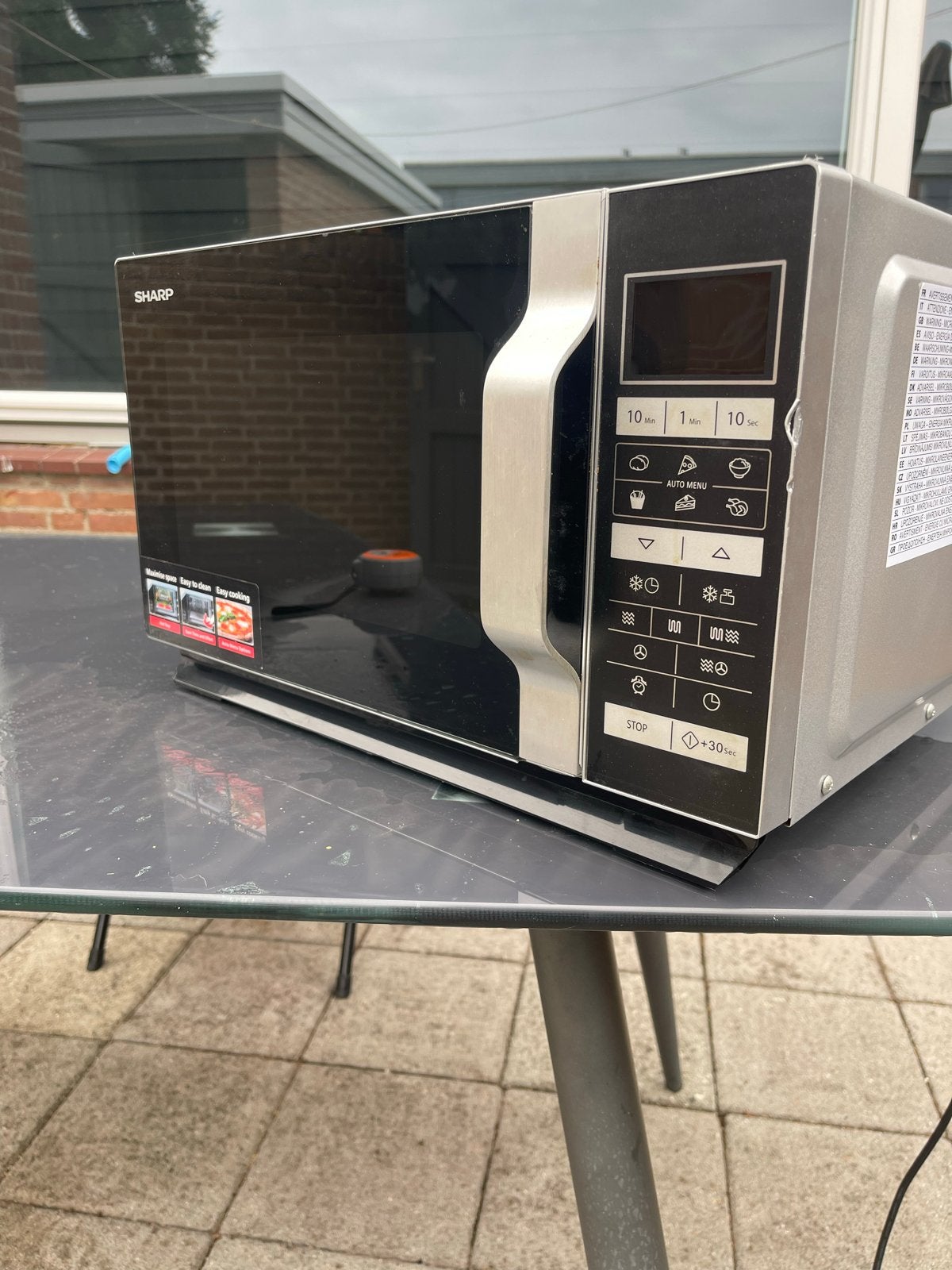 Sharp Combimagnetron R860S - Zo goed als nieuw, Ophalen, Combimagnetron, Zo goed als nieuw, Draaiplateau