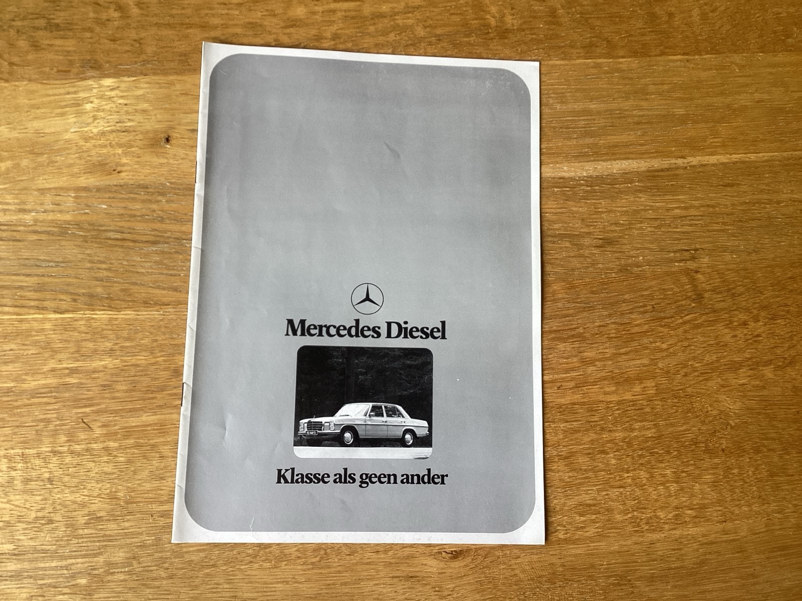Mercedes Diesel Brochure - Klasse als geen ander 1974, Ophalen of Verzenden, Gelezen, Mercedes