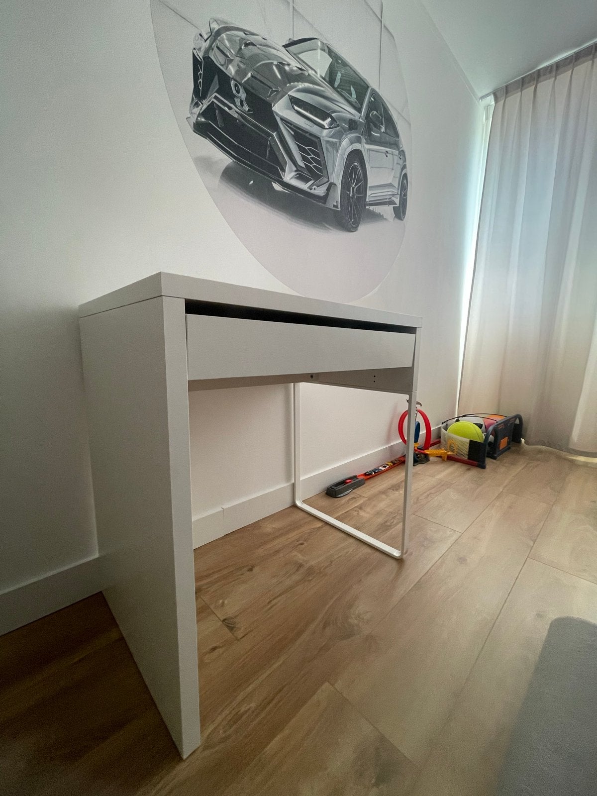 IKEA MICKE Bureau wit - 73x50 cm, Ophalen, Gebruikt, Met lades, IKEA
