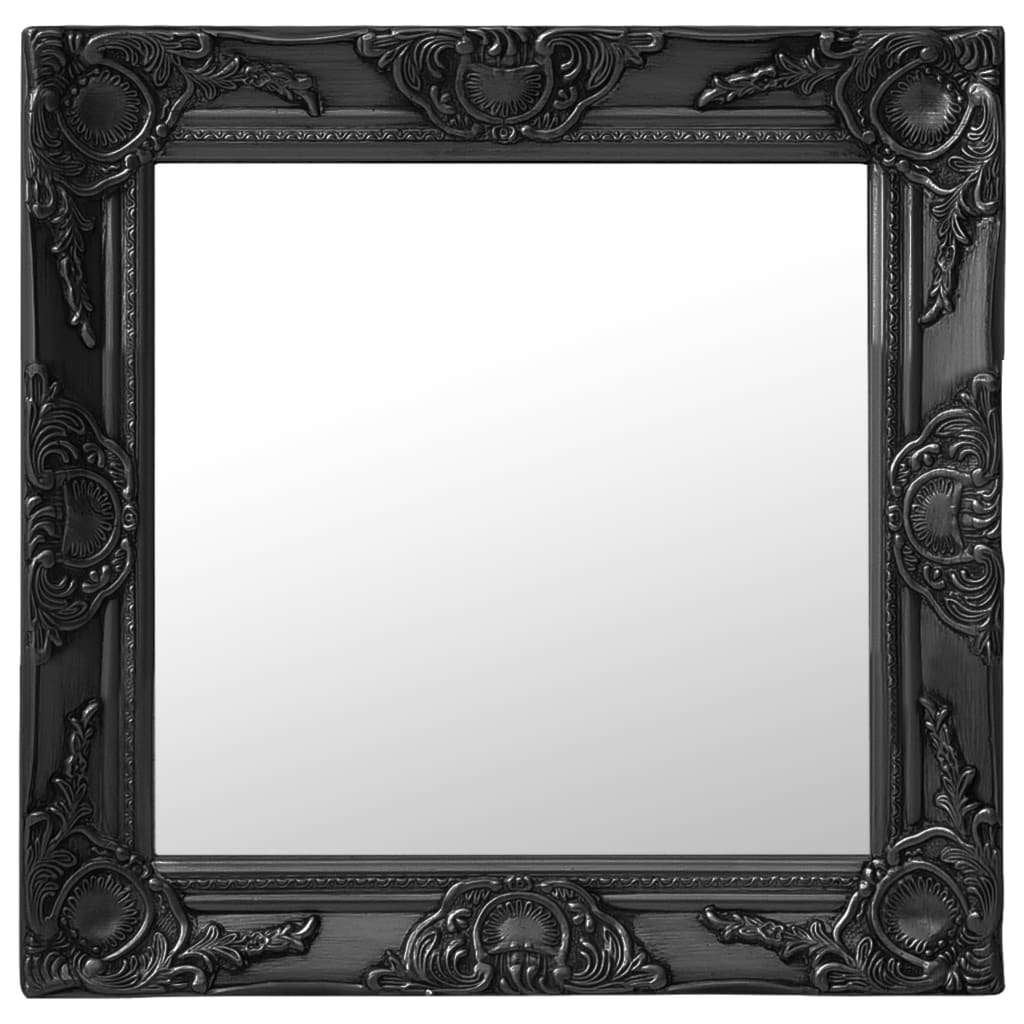 Wandspiegel spiegel 50x50 cm zwart barok GRATIS BEZORGD!, Huis en Inrichting, Woonaccessoires | Spiegels, Verzenden, Vierkant