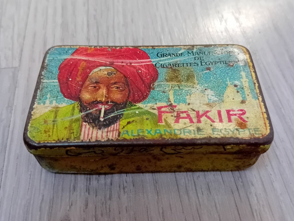 Vintage Fakir sigaretten blik, Ophalen of Verzenden, Gebruikt, Overige