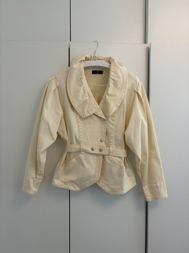 Isabel Marant jas, Isabel Marant, Wit, Ophalen of Verzenden, Zo goed als nieuw