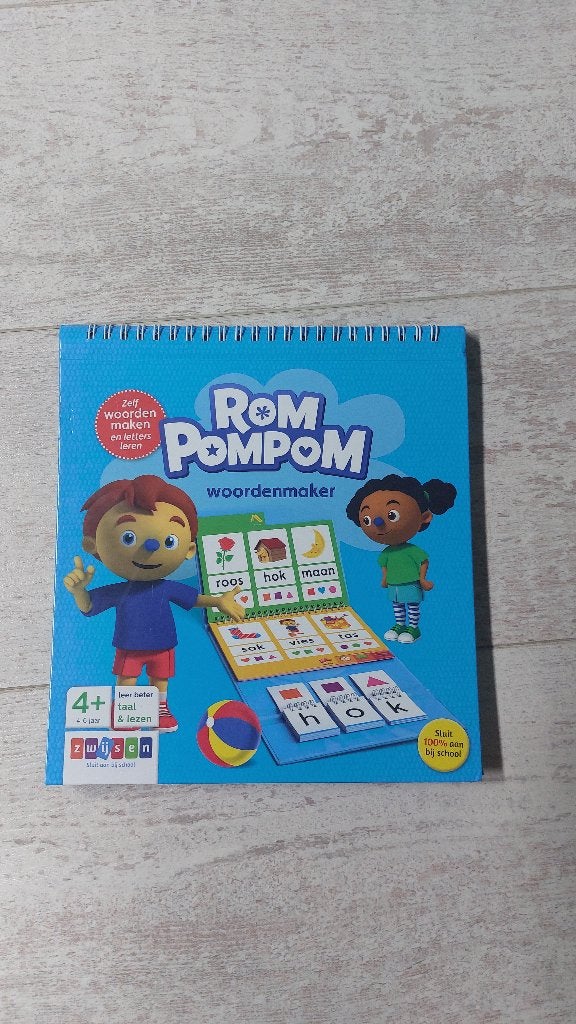 Rom Pompom woordenmaker, Ophalen, Zo goed als nieuw, Taal en Lezen