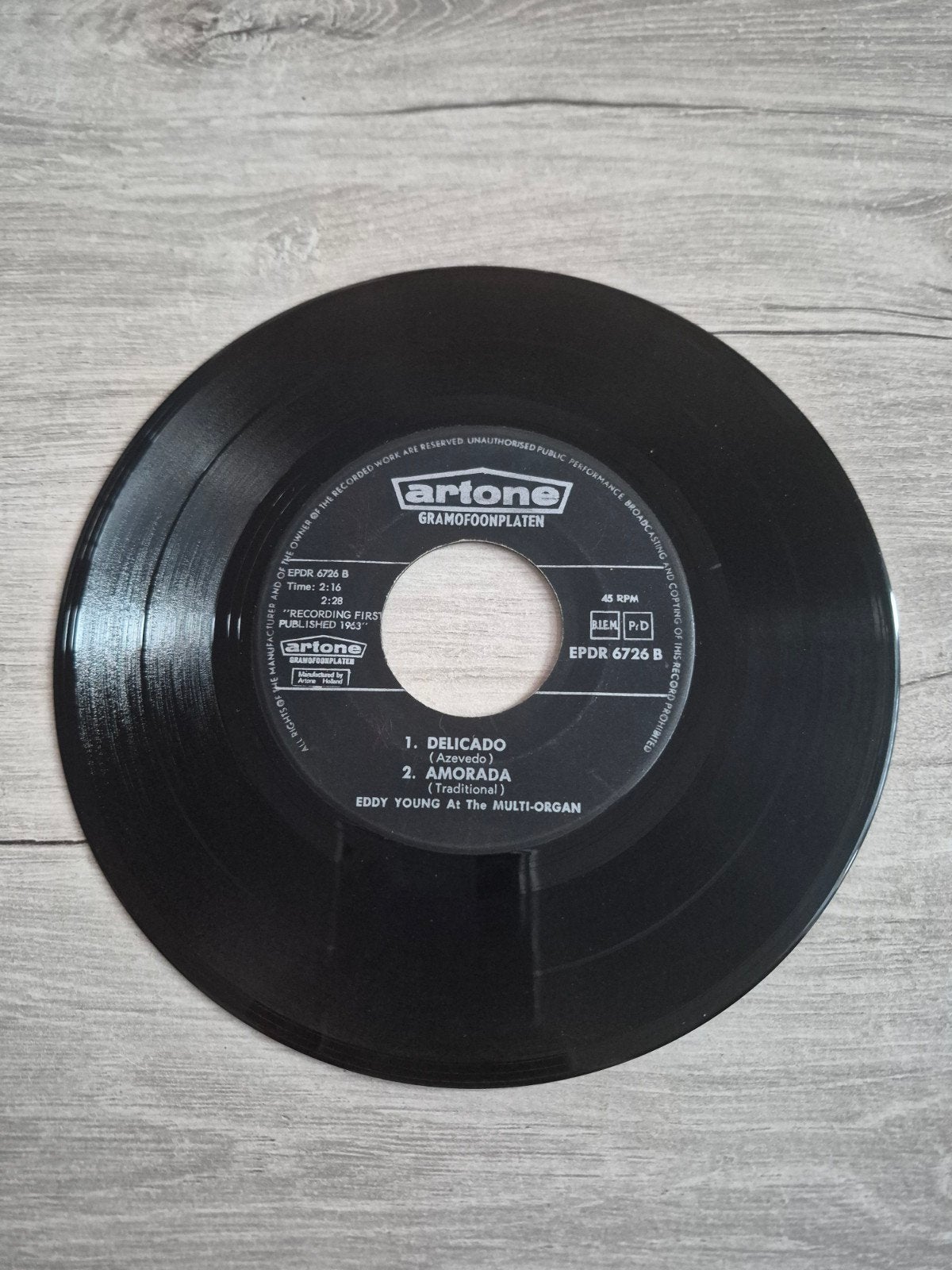 Eddy Young At The Multi-Organ - Cavaquinho / Tico Tico EP, Gebruikt, Overige genres, 7 inch, Ophalen of Verzenden