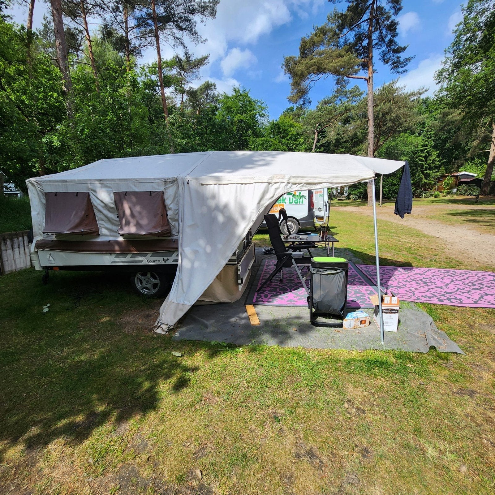 Combi Camp Country vouwwagen uit 2009, compleet met extras, Caravans en Kamperen, Ophalen