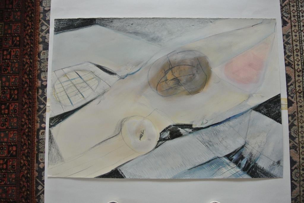 ton orth pastel uniek werk op papier, Antiek en Kunst, Ophalen of Verzenden