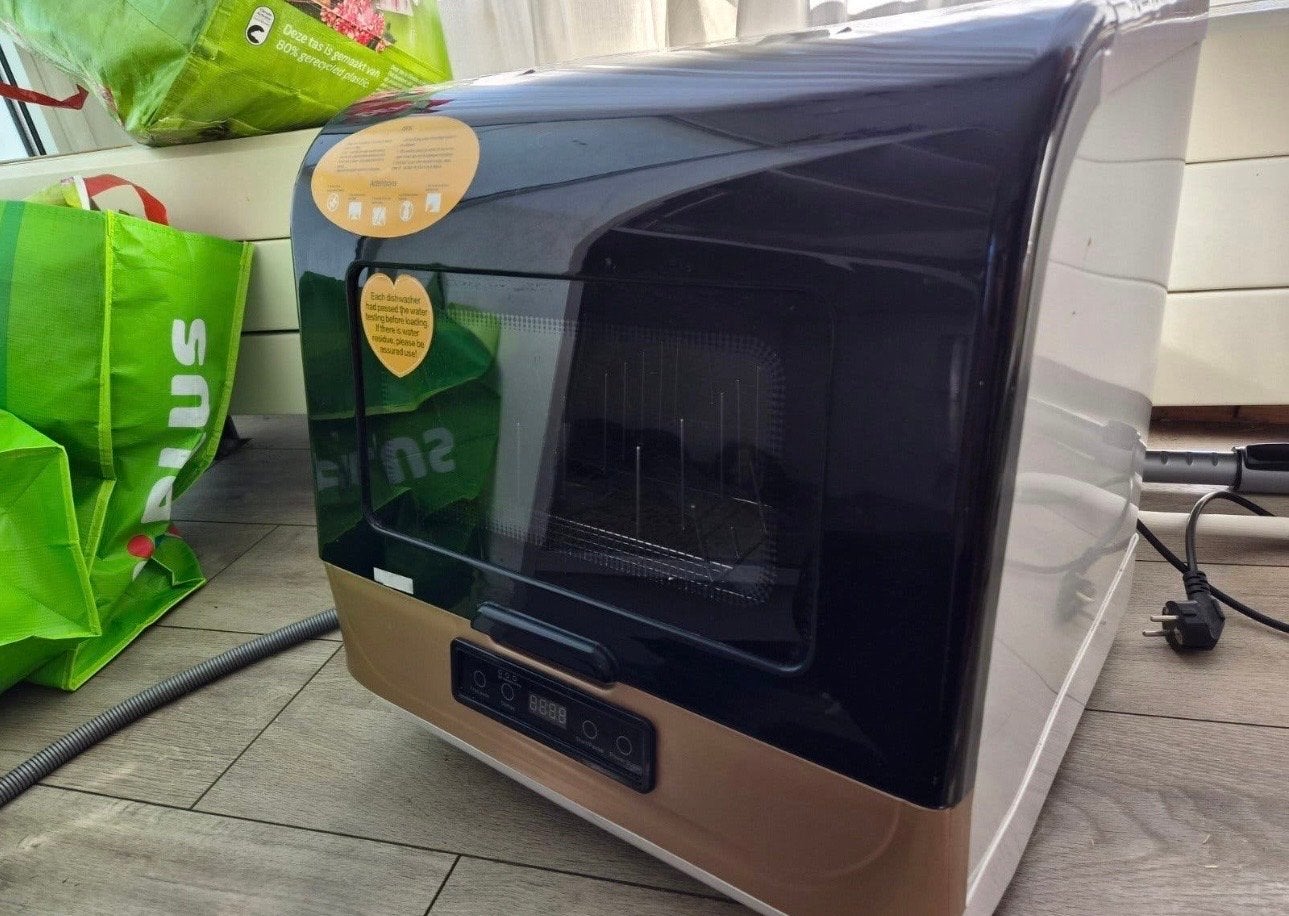 MOET NU WEG > Compacte mini vaatwasser DWS-T05, Ophalen, Gebruikt, Minder dan 85 cm, Minder dan 10 liter