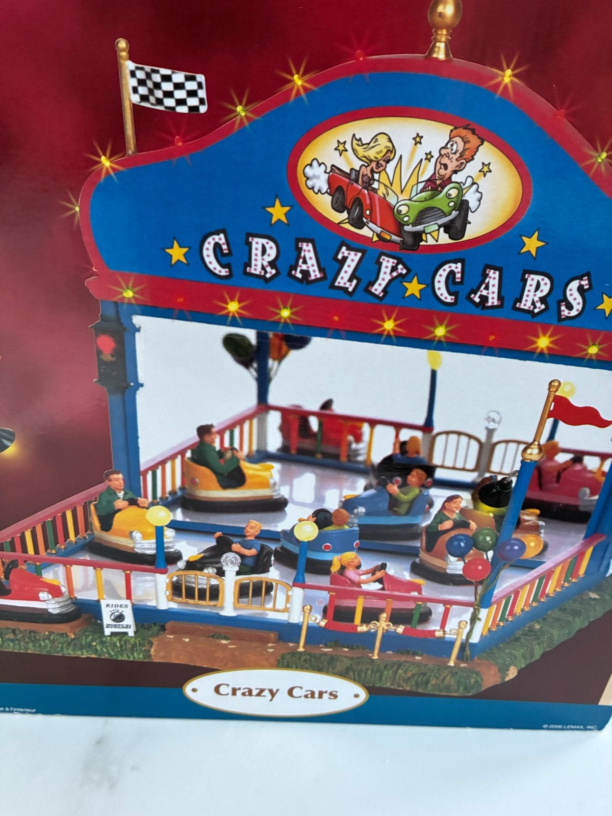 Lemax Crazy Cars Kermisattractie - Kerstdorp, Diversen, Ophalen, Zo goed als nieuw