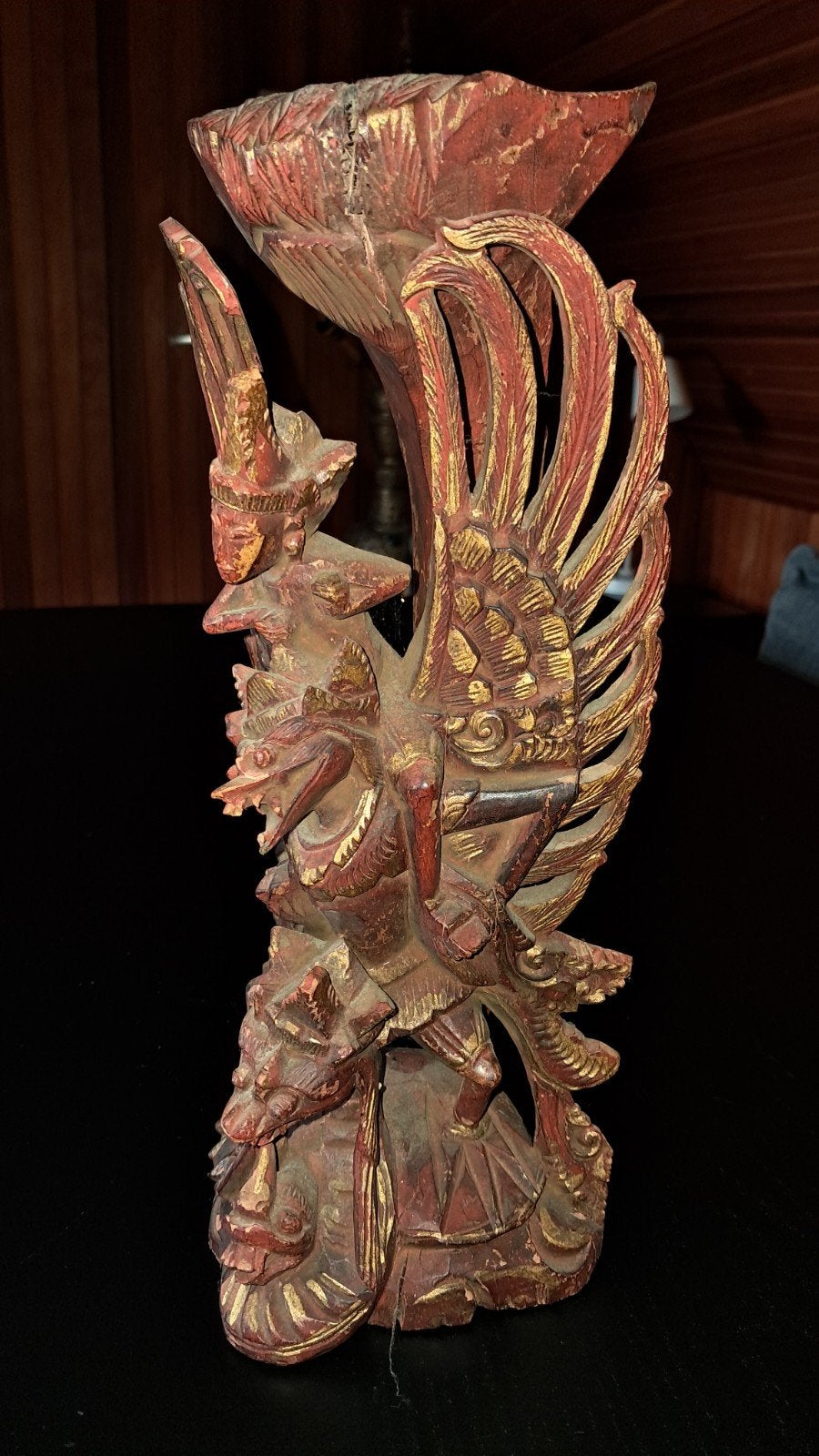 Handgesneden Balinees Garuda Beeld, Antiek en Kunst, Ophalen of Verzenden