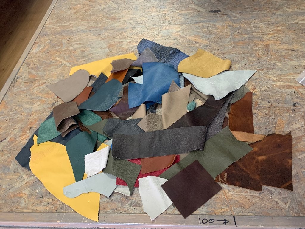 Knutselpakketten kleine leren lapjes, Overige kleuren, Leer of Kunstleer, Nieuw, Ophalen of Verzenden
