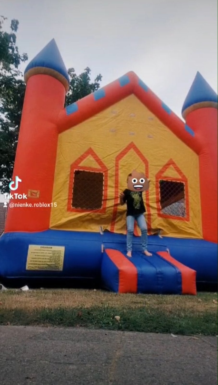 Opblaasbaar springkasteel - Plezier voor elk feest!, Ophalen, Gebruikt