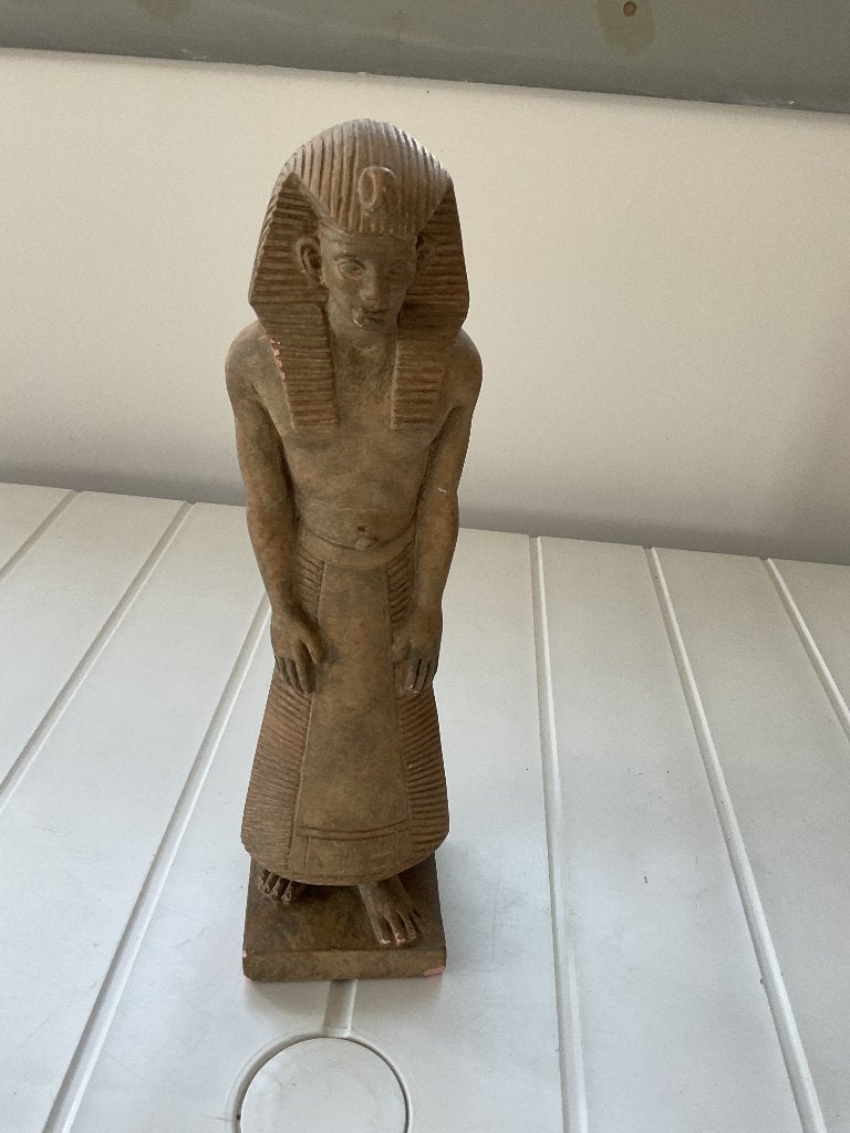 Antheunis Egyptisch beeld farao Amenhotep III ca. 1930, Ophalen of Verzenden, Beeld, Overige onderwerpen