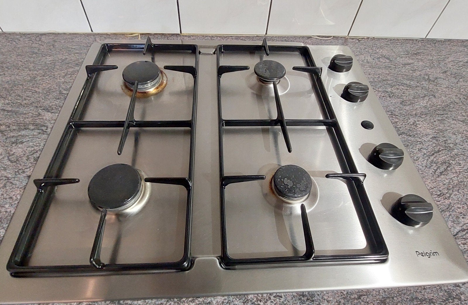 Pelgrim Inbouw Gasfornuis - 4 Pitten RVS bieden va €20,-, Ophalen, Gebruikt, 4 kookzones, Inbouw