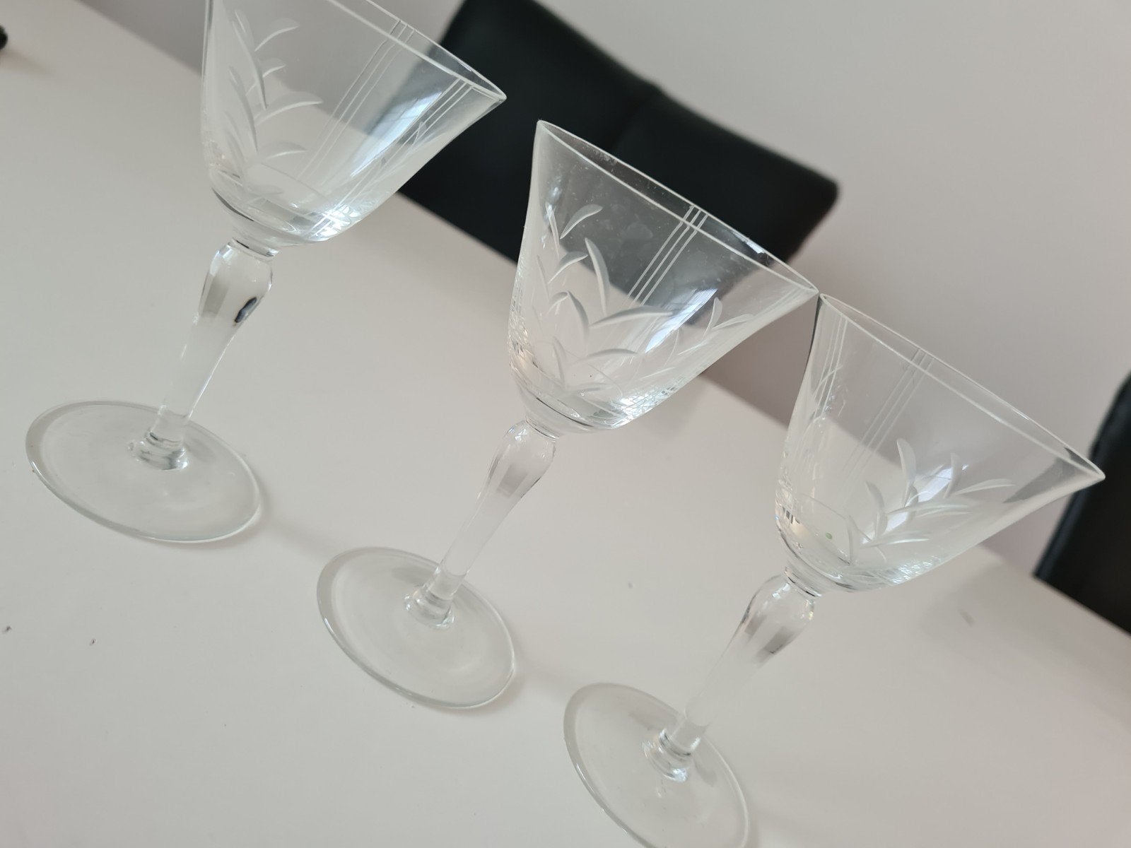 oude vintage borrel glazen borrelglaasje, Verzamelen, Ophalen, Gebruikt, Borrel- of Shotglas