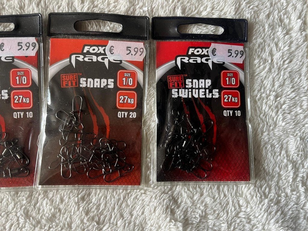 adv 380 / NIEUW set 4 pakjes dropshothaken FOX RAGE, Ophalen of Verzenden, Nieuw, Haak