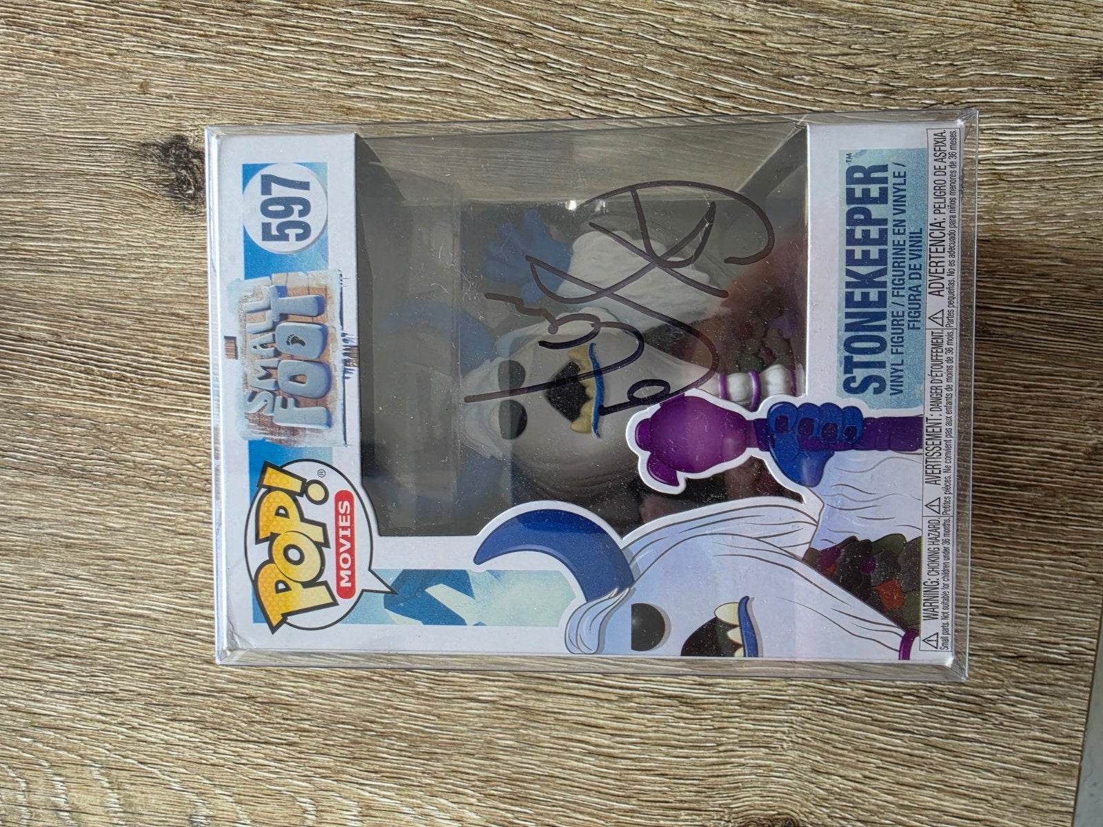 Funko Pop! Smallfoot Stonekeeper #597 Gesigneerd, Ophalen of Verzenden, Zo goed als nieuw