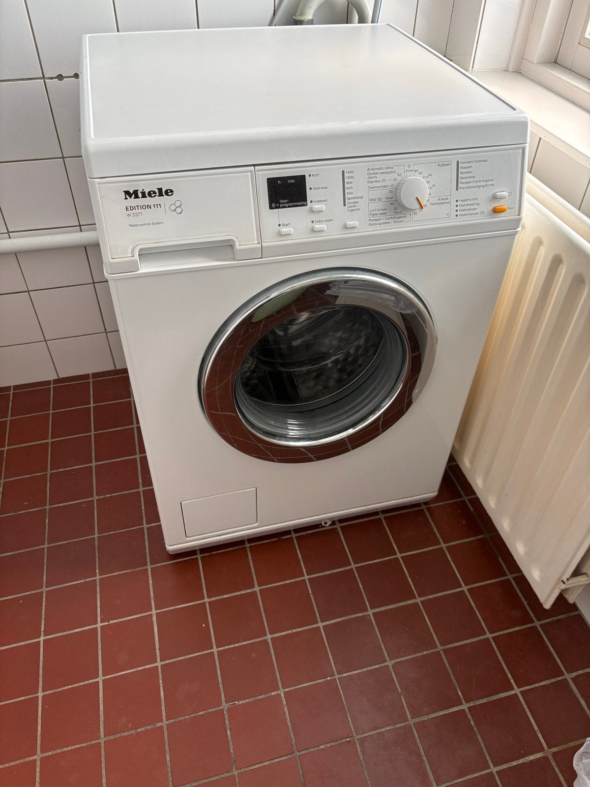 Miele Edition 111 W3371 wasmachine, Ophalen, Gebruikt, Voorlader, Kort programma