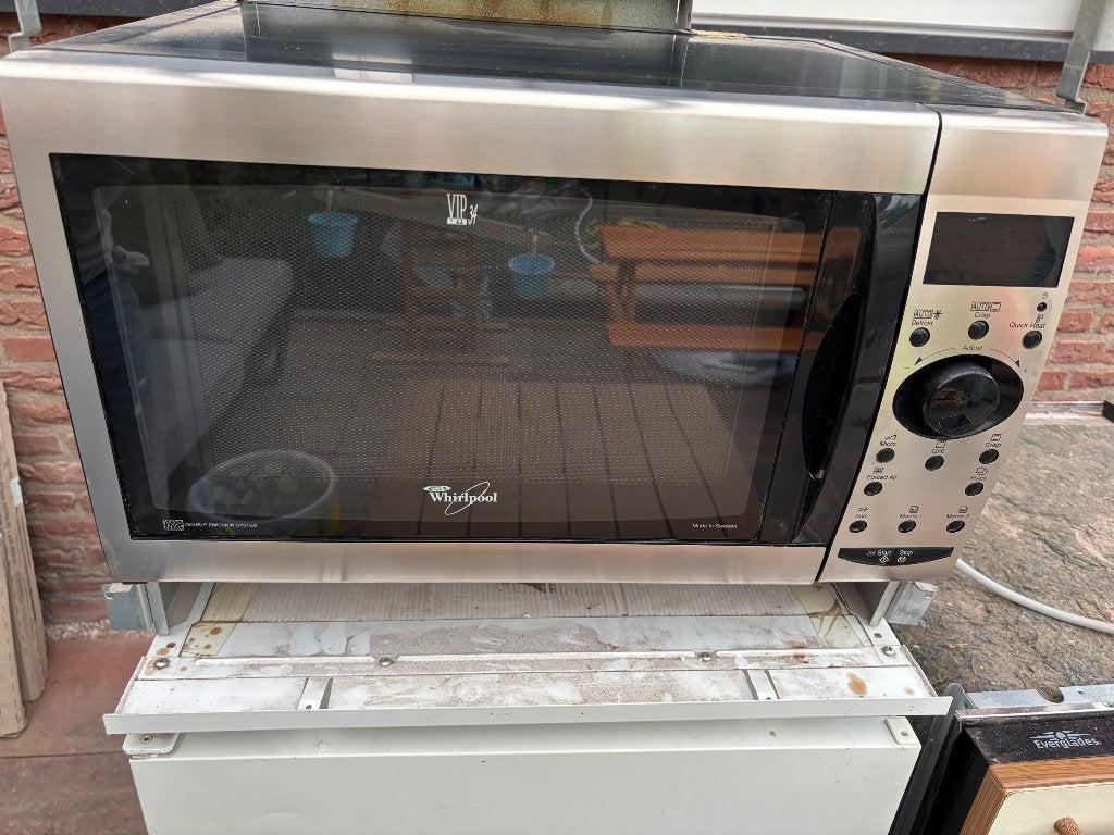 Whirlpool MUD AVM 955 WP IX combimagnetron/oven, Witgoed en Apparatuur, Ovens, Ophalen, Minder dan 45 cm, Whirlpool, Gebruikt