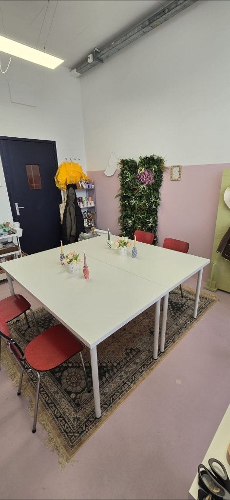 Ikea witte tafel, Ophalen, Zo goed als nieuw, Rechthoekig, 50 tot 100 cm