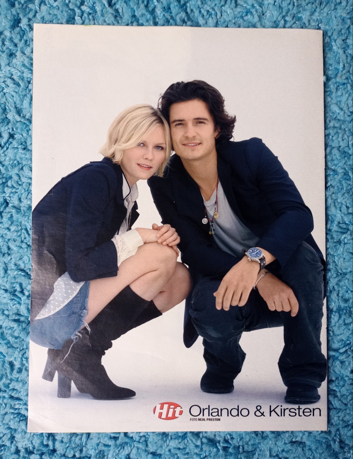 Orlando Bloom & Kirsten Dunst poster hitkrant, Rechthoekig Staand, A4 of kleiner, Nieuw, Ophalen of Verzenden
