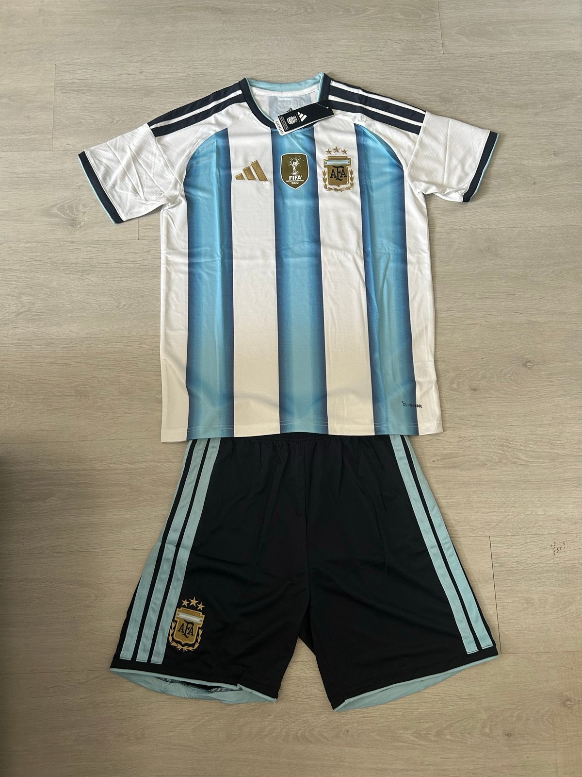 Argentinië thuistenue WK - maten M / L / XL, Maat M, Ophalen of Verzenden, Nieuw, Set