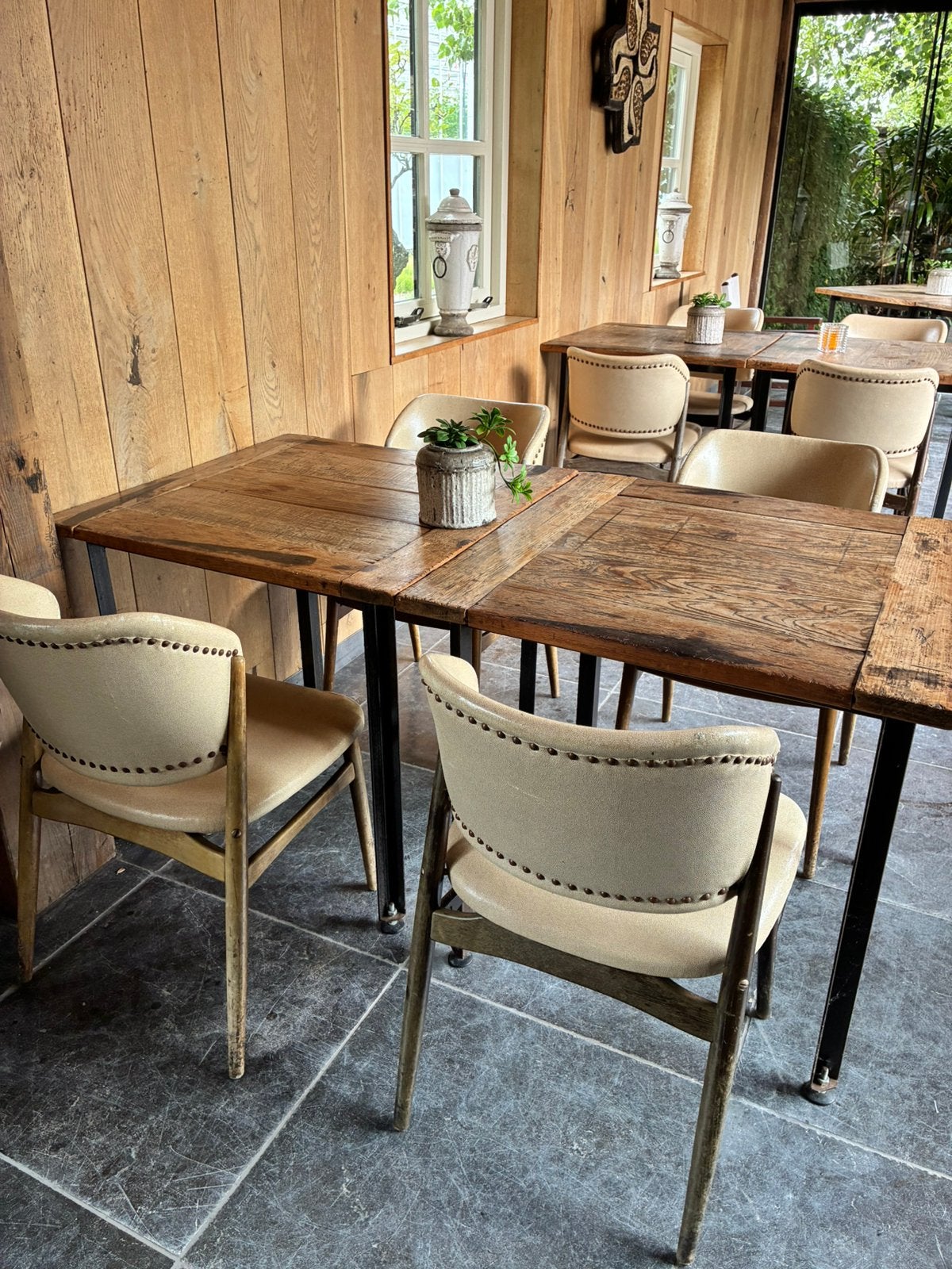 Vintage Spahn stoelen, Hout, Overige kleuren, Vintage, Ophalen of Verzenden