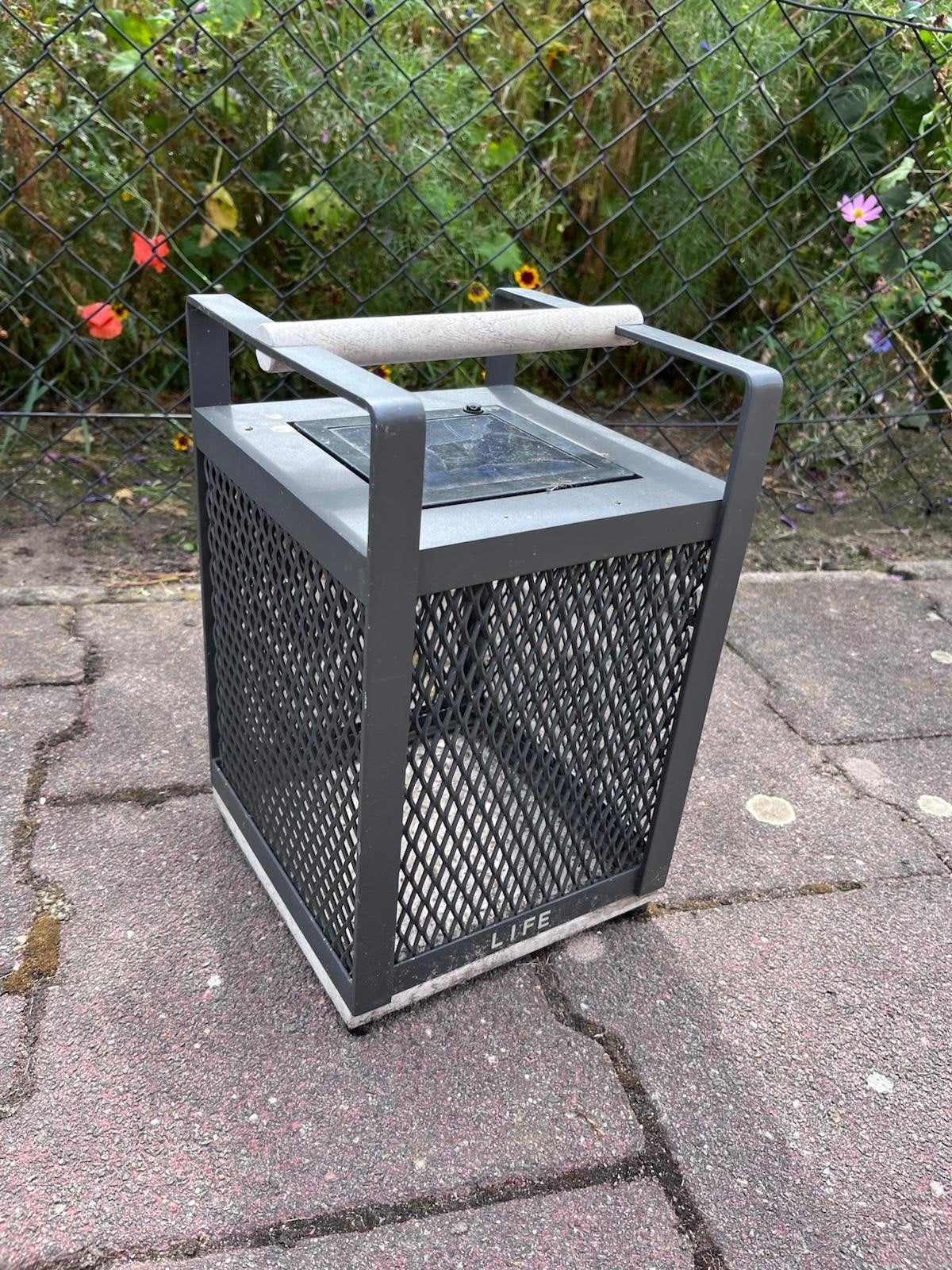 Solar buitenlamp 'LIFE' - Sfeervolle verlichting, Tuin en Terras, Ophalen, Gebruikt, IJzer, Overige typen