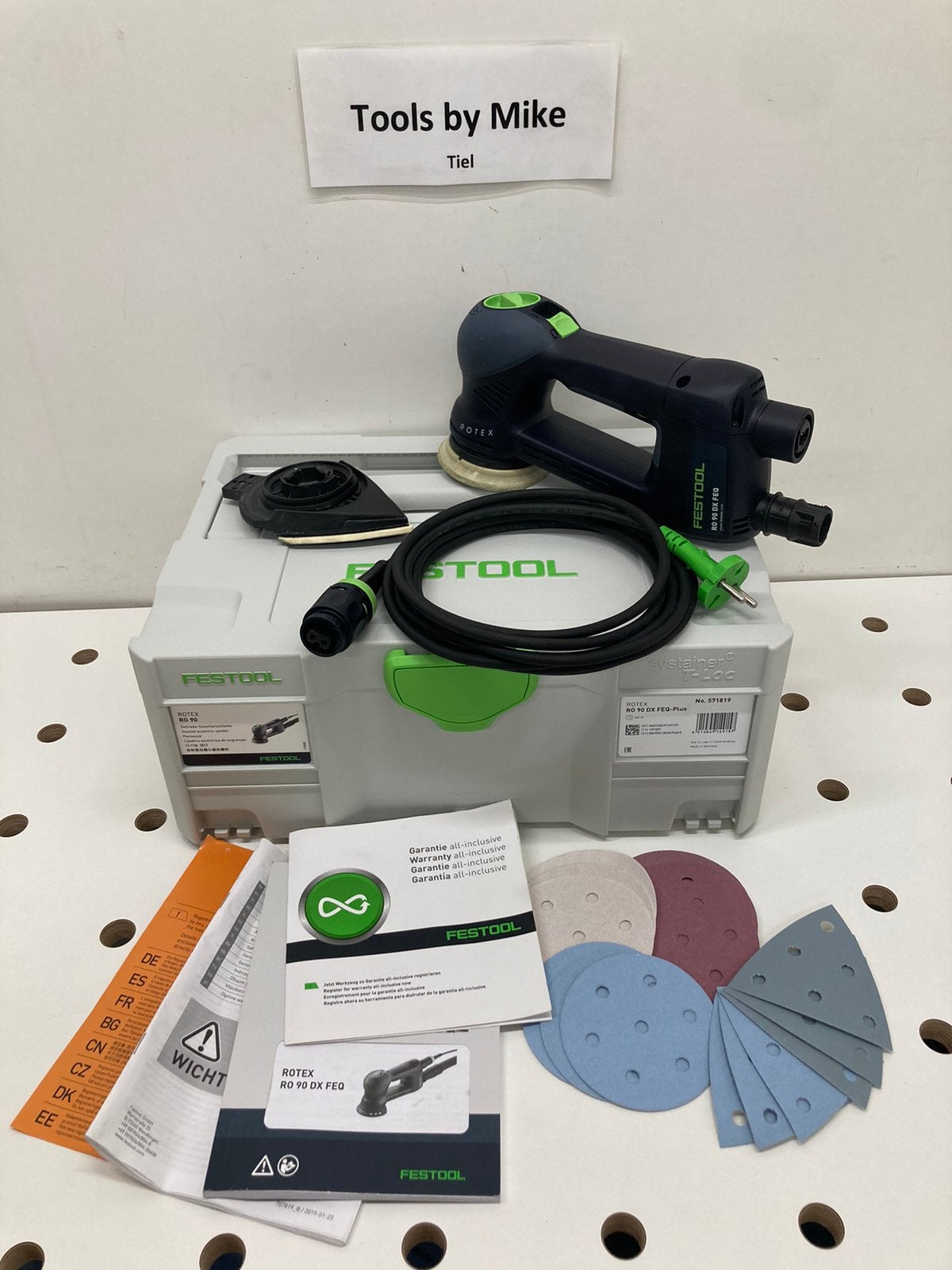 Festool ro90feq rotex schuurmachine (nieuwstaat), Ophalen, Zo goed als nieuw, Minder dan 600 watt, Excentrische schuurmachine