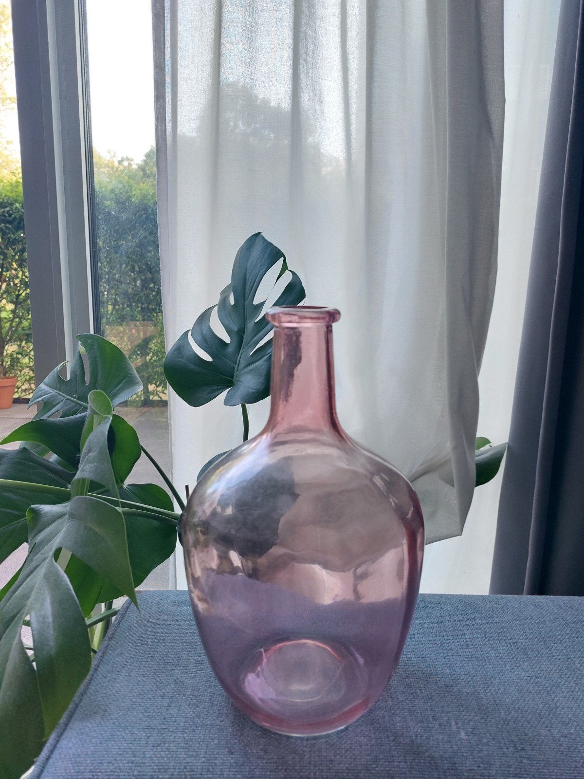 Vase, Ophalen, Zo goed als nieuw, Roze, Glas