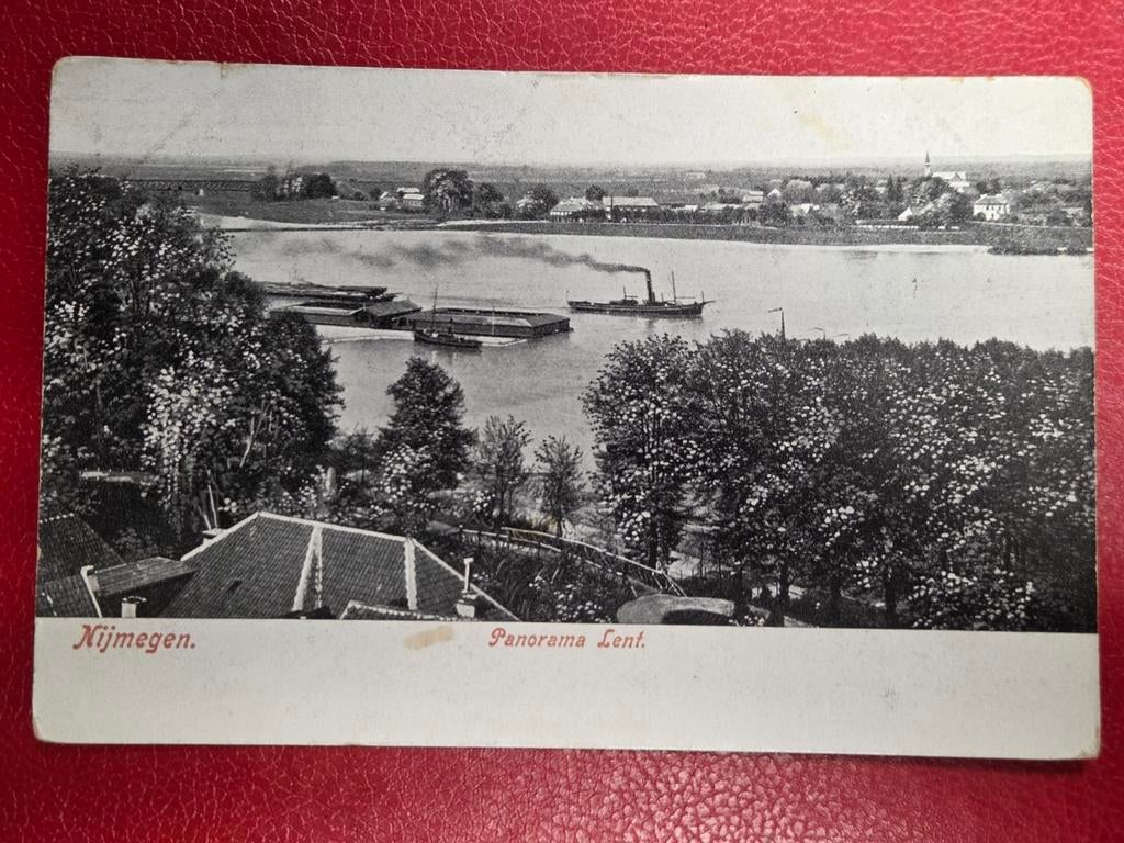 Lent bij Nijmegen Panorama, Verzamelen, Ansichtkaarten | Nederland, Ophalen of Verzenden, Voor 1920, Gelderland