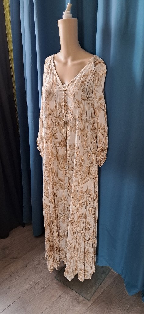 Ibiza mode jurk xl/xxl, Verzenden, Beige, Maat 46/48 (XL) of groter, Nieuw