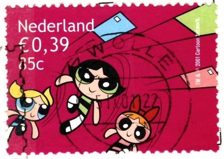 988038 Ameland 80+ Waddeneilanden zegel Cartoon Network, Ophalen of Verzenden, 1980 tot heden, Gelopen, Waddeneilanden