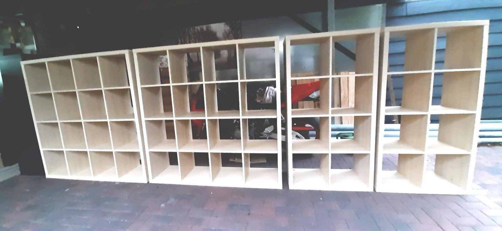 4 ikea kallax Vakkenkasten  berkenkleur, Ophalen, Zo goed als nieuw