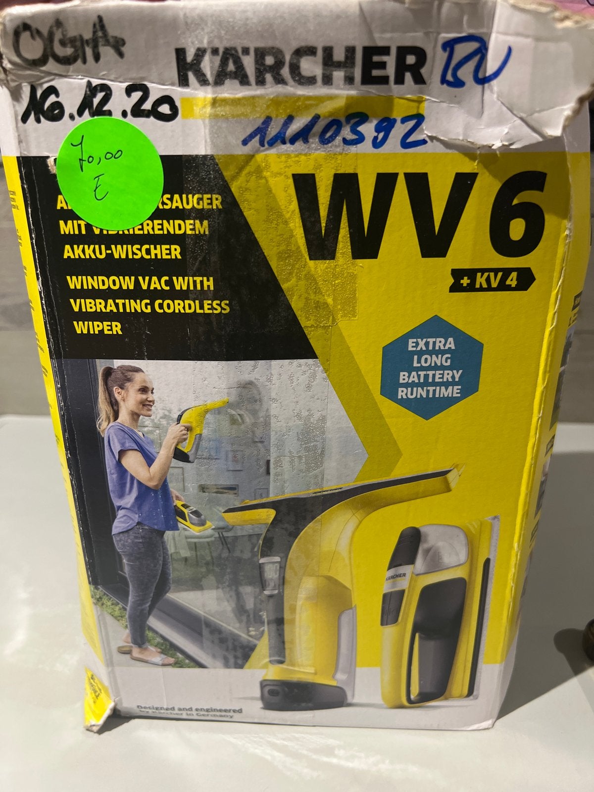 Kärcher WV6 + KV4 Window Vac met accu-wisser, N, N, Nieuw, Ophalen of Verzenden