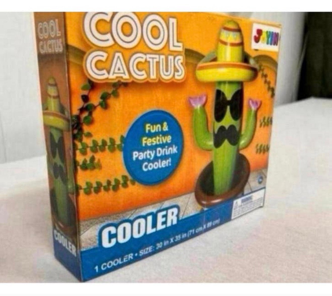 Cactus drink-drank-drankjes koeler cooler! Opblaasbaar 91cm, Nieuw, Ophalen of Verzenden, H, H