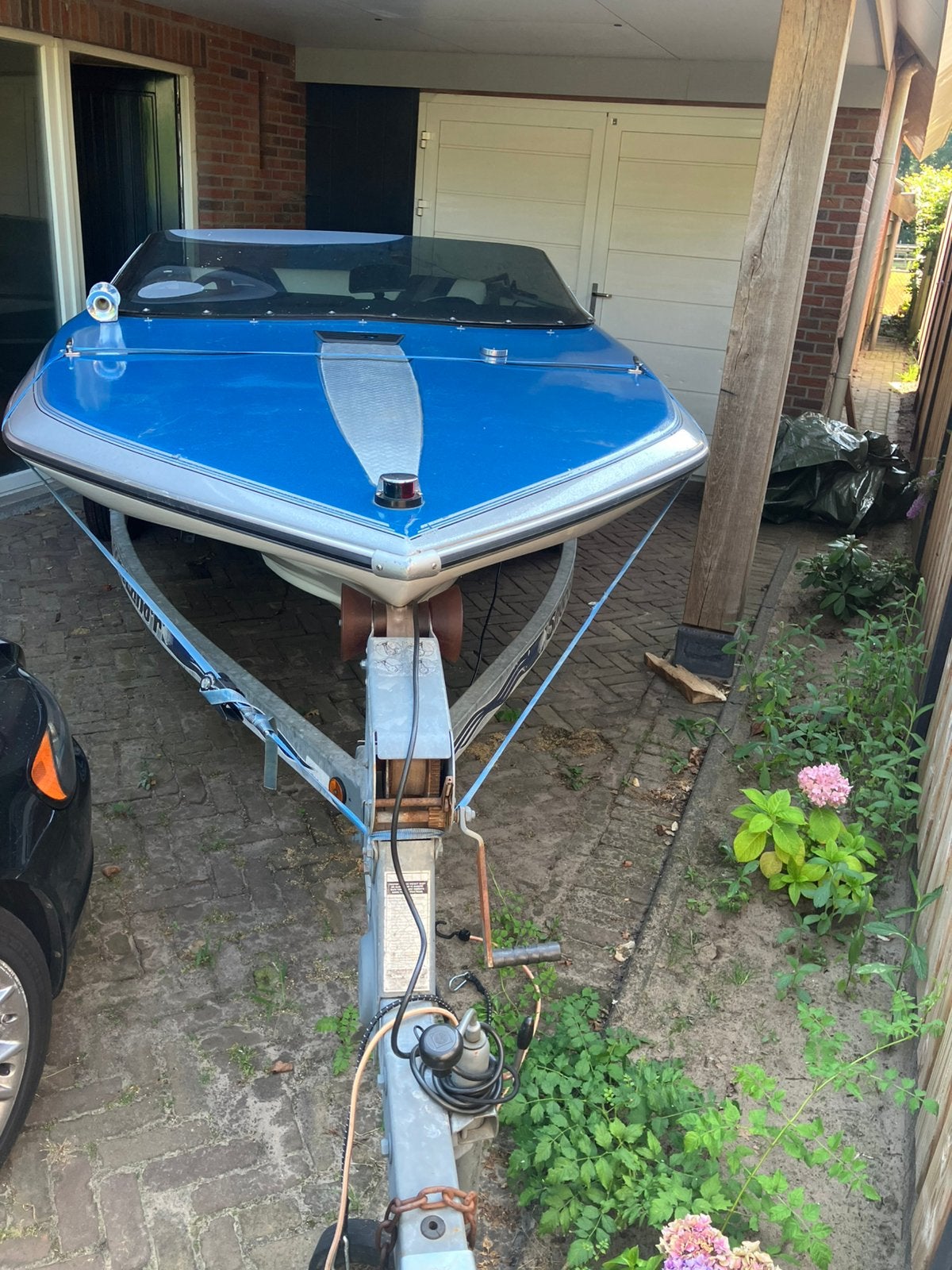 Glastron svx 16 carlson, blauw gel coat, Watersport en Boten, Ophalen, Overige merken, Gebruikt, Binnenboordmotor