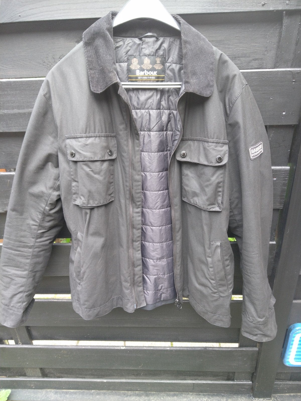 Barbour International 4x wax jas., Ophalen, Overige maten, Groen