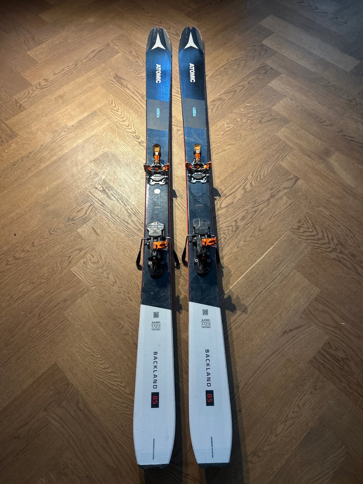 Atomic Backland 85 ski's met bindingen - 172 cm, 160 tot 180 cm, Gebruikt, Ophalen of Verzenden, Atomic