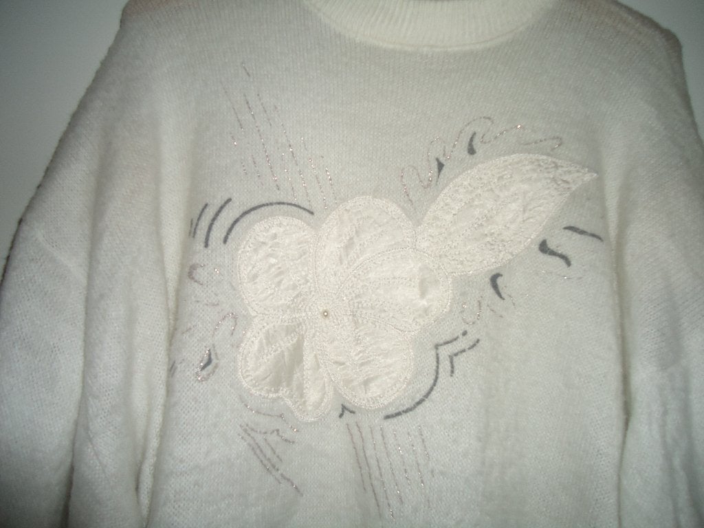 trui mt xl wit , zachte stof , lange mouwen, Kleding | Dames, Truien en Vesten, Ophalen of Verzenden, Zo goed als nieuw, Maat 46/48 (XL) of groter