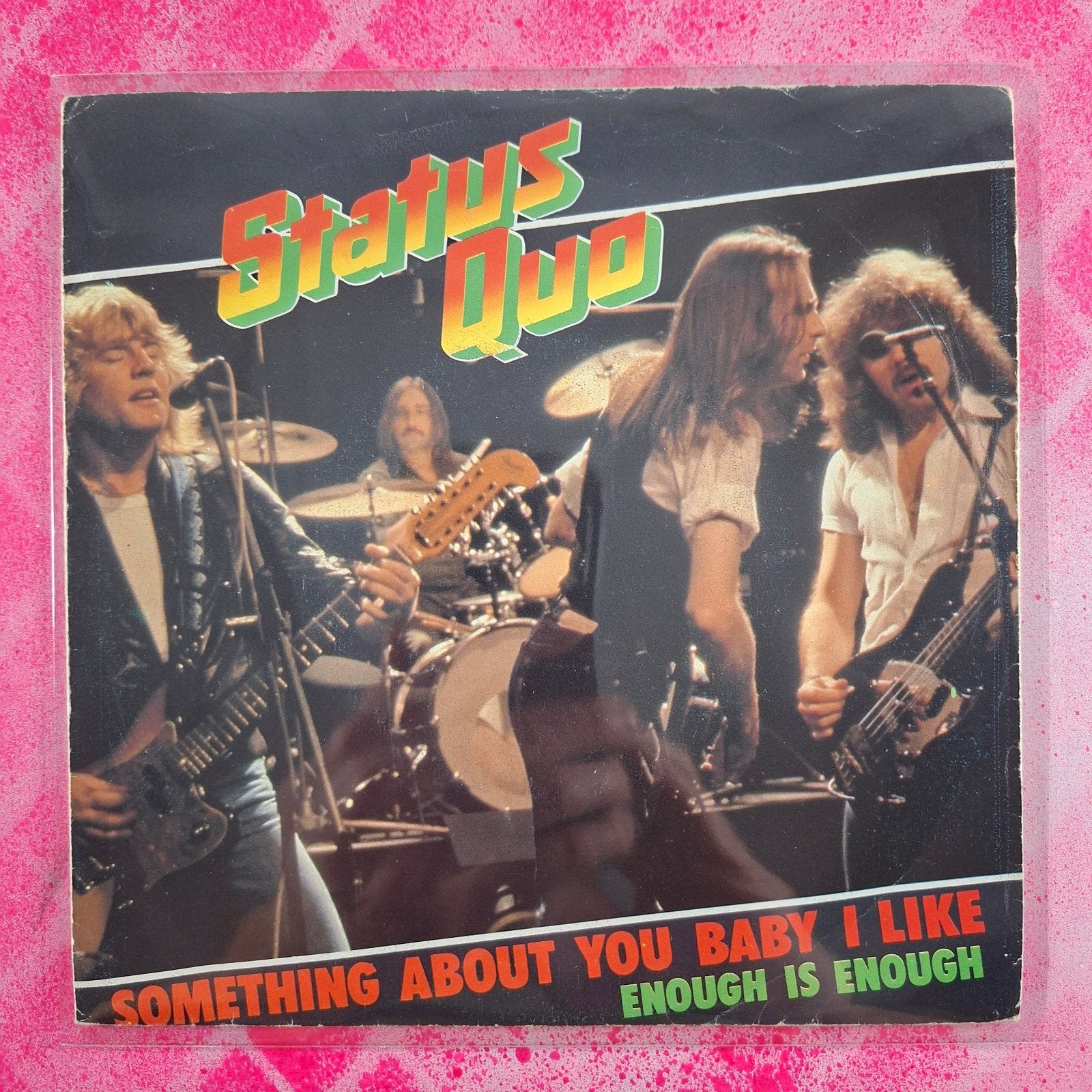 Status Quo Something about you baby single, Gebruikt, 7 inch, Rock en Metal, Overige typen