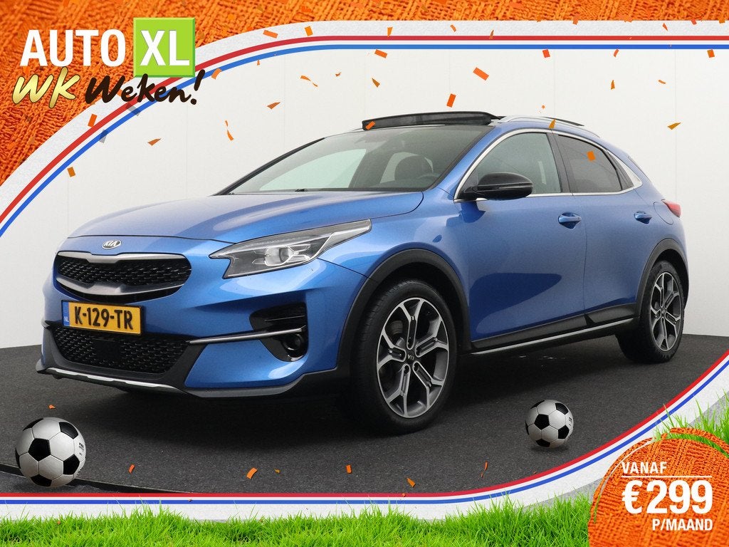 Kia Xceed 120 PK T-GDi Fashion Sport Pano-dak Leder Trekhaak, Auto's, Kia, Voorwielaandrijving, XCeed, Gebruikt, Blauw