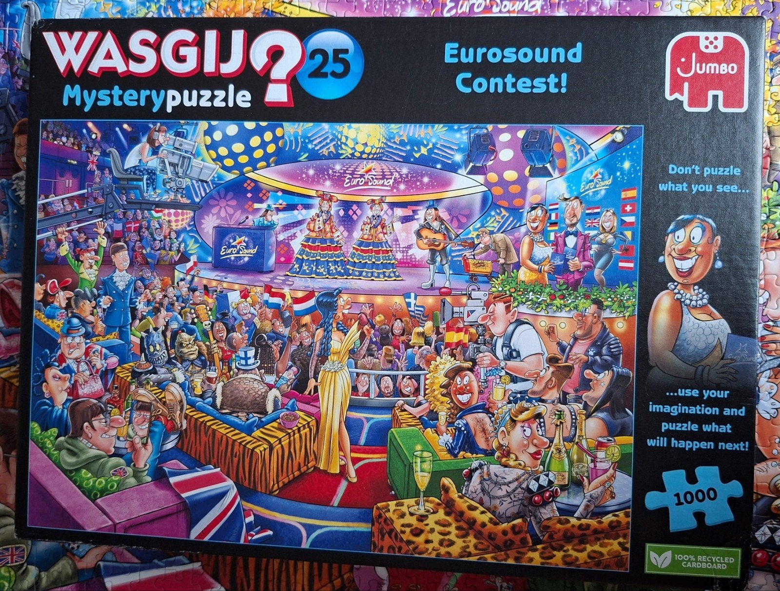 Wasgij Mystery 25 Eurosond Contest! Legpuzzel 1000 stukjes, Ophalen of Verzenden, 500 t/m 1500 stukjes, Zo goed als nieuw, Legpuzzel