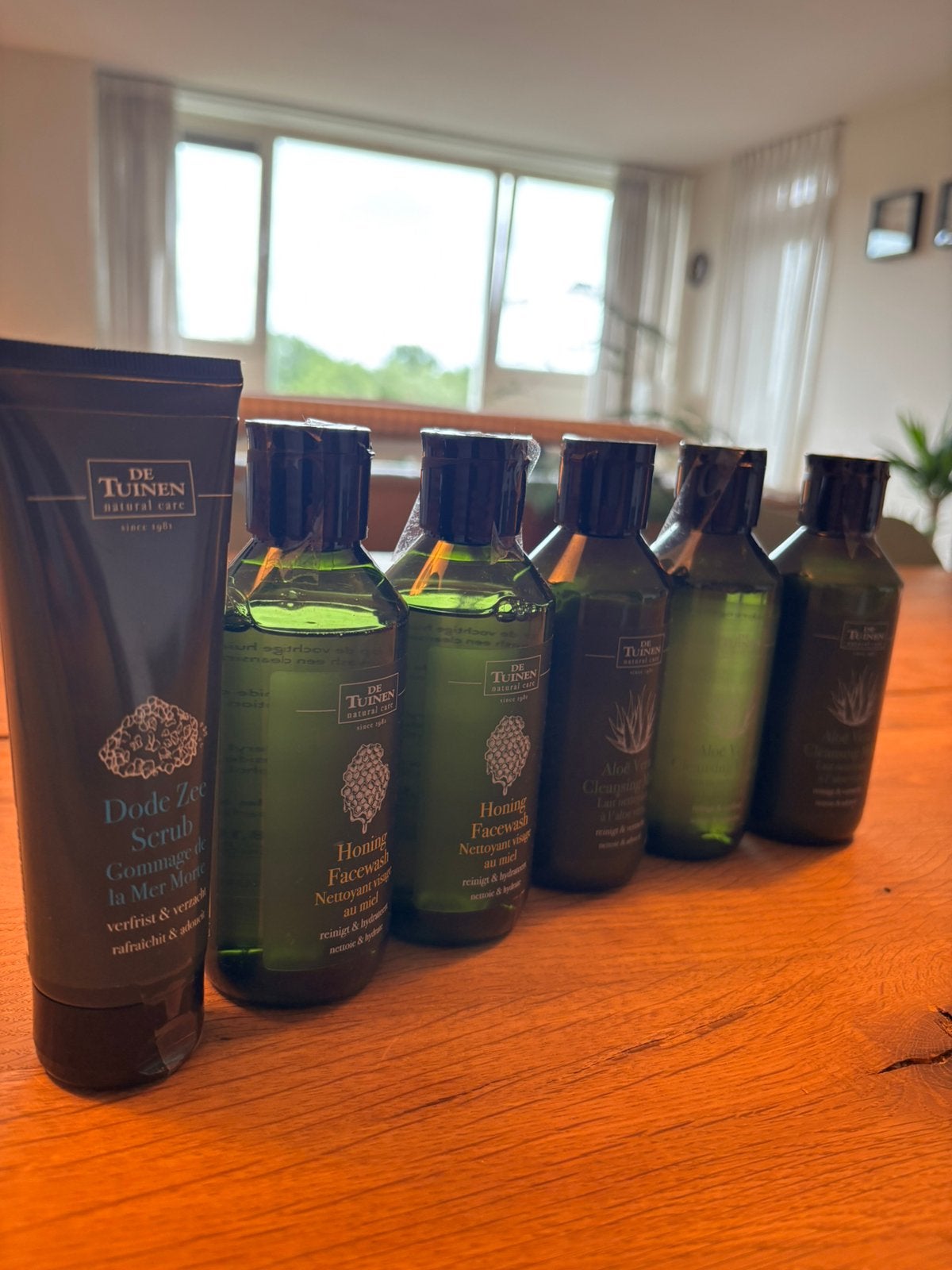 De Tuinen - scrub - facewash - lotion, Sieraden, Tassen en Uiterlijk, Uiterlijk | Gezichtsverzorging, Ophalen of Verzenden, Nieuw