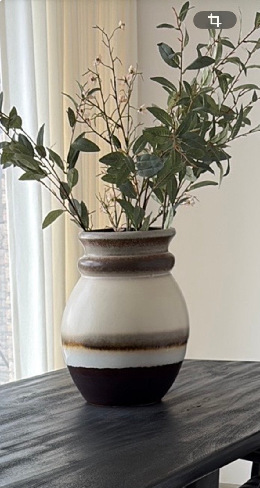 Vaas nieuw HK living, Ophalen, Rond, Zo goed als nieuw, Minder dan 40 cm