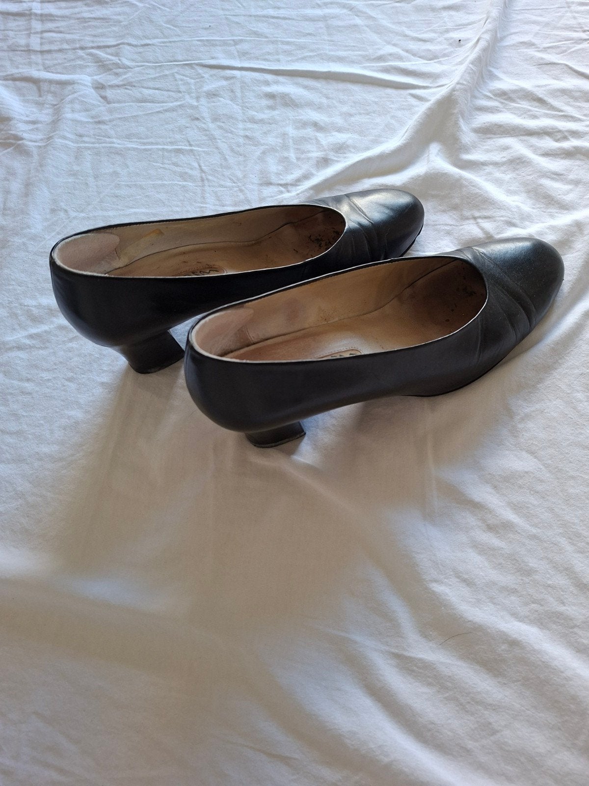 Donkerblauwe Ecco pumps, maat 40, met hak van 6 cm, Ecco, Pumps, Blauw, Ophalen of Verzenden
