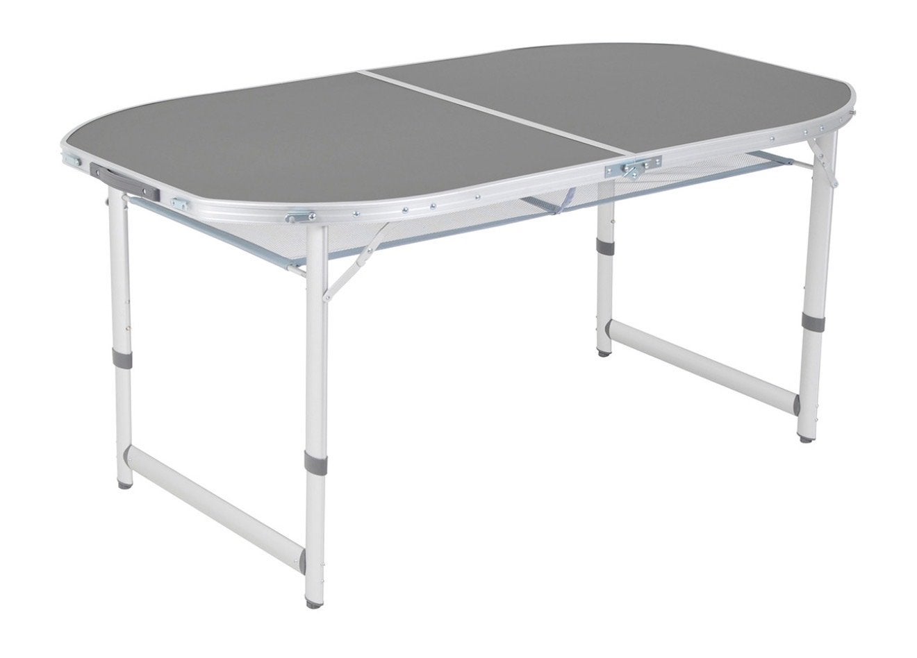 Campingtafel 150x80cm, aluminium, verstelbaar, incl. hoes, Caravans en Kamperen, Kampeermeubelen, Ophalen, Zo goed als nieuw, Campingtafel